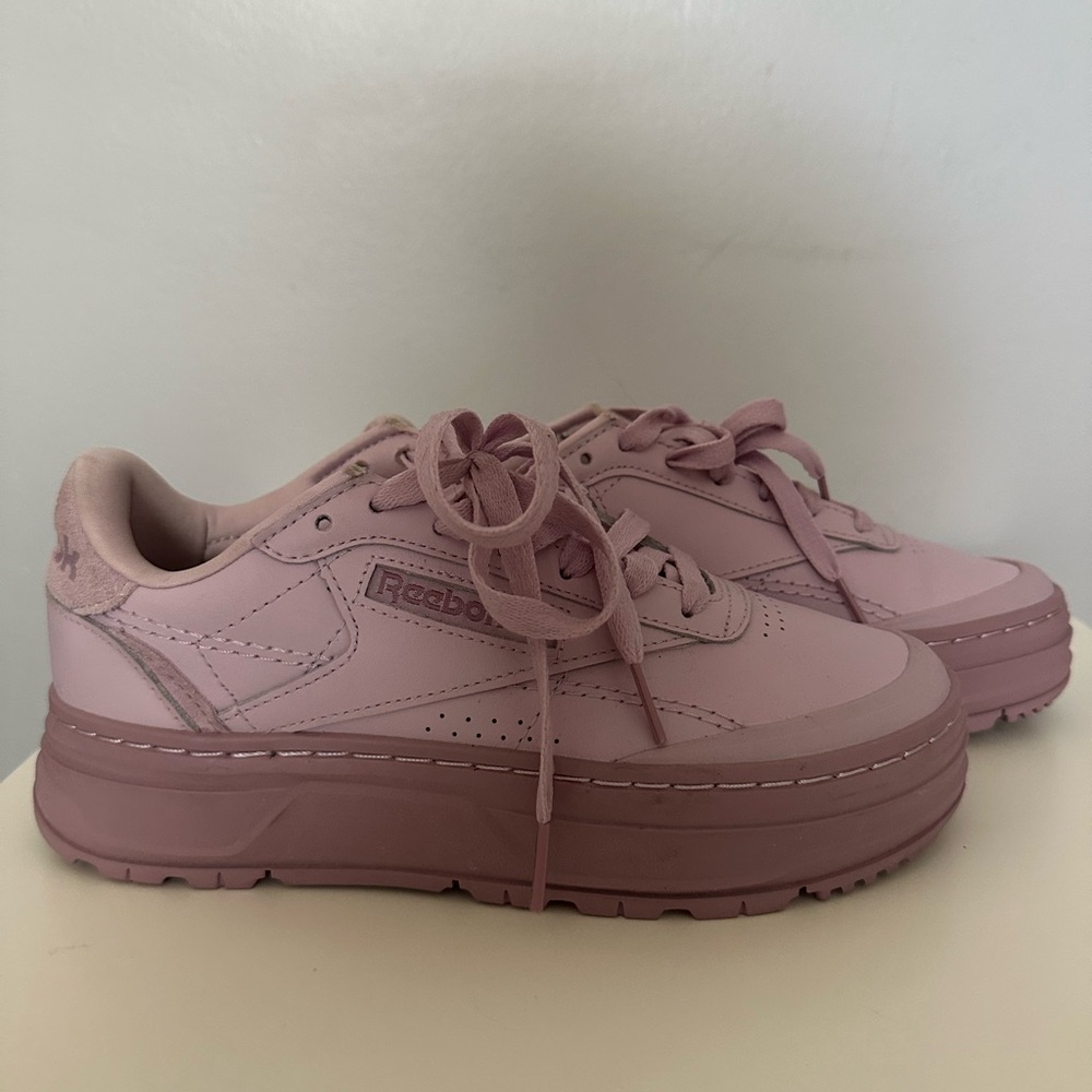 Classic Reebok Purple Platform Sneakers 6